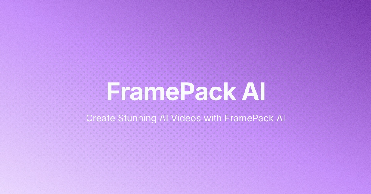 Introducing Framepack AI: Revolutionizing Long-Form Video Generation